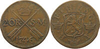 SWEDEN 2 ÖRE FREDERICK I. (1720-1751) -