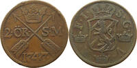 SWEDEN 2 ÖRE FREDERICK I. (1720-1751) -