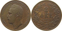 SWEDEN 2 ÖRE KARL XV. (1859-1872) -