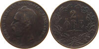 SWEDEN 2 ÖRE KARL XV. (1859-1872) -