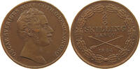 SWEDEN 2/3 SKILLING OSCAR I. (1844-1859) -