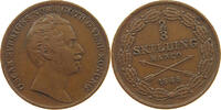 SWEDEN 2/3 SKILLING OSCAR I. (1844-1859) -