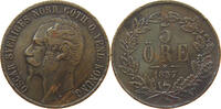 SWEDEN 5 ÖRE OSCAR I. (1844-1859) -