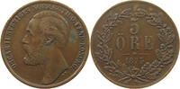 SWEDEN 5 ÖRE OSCAR II. (1872-1907) RARE -