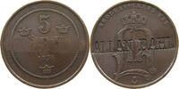 SWEDEN 5 ÖRE OSCAR II. (1872-1907) COUNTERED ALLAN DAHL -