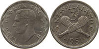 NEW ZEALAND 3 PENCE GEORGE VI. (1936-1952) -