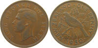 NEW ZEALAND 1 PENNY GEORGE VI. (1936-1952) -