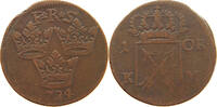 SWEDEN 1 ÖRE FREDERICK I. (1720-1751) -