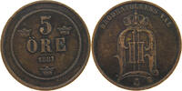 SWEDEN 5 ÖRE OSCAR II. (1872-1907) -