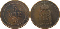 SWEDEN 5 ÖRE OSCAR II. (1872-1907) -