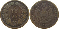 Haus Habsburg 5/10 kreuzer 1859 V Selten Franz Joseph I. 1848-1916 s+ 43.38 £  +  5.20 £ shipping