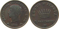 ITALY STATES 3 CENTESIMI NAPOLEON I. (1804-1814, 1815) -