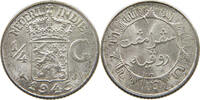 NETHERLANDS EAST INDIES 1/4 GULDEN WILHELMINA 1890-1948 -
