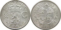 NETHERLANDS EAST INDIES 1/4 GULDEN WILHELMINA 1890-1948 -