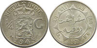 NETHERLANDS EAST INDIES 1/4 GULDEN WILHELMINA 1890-1948 -