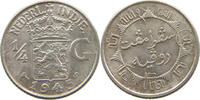 NETHERLANDS EAST INDIES 1/4 GULDEN WILHELMINA 1890-1948 -