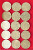 TURKEY COLLECTION LOT 25 LIRA COLLECTION LOT TURKEY 25 LIRA ALL DIFFERENT DATES 15PC 132G -