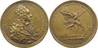 HAUS HABSBURG MEDAILLE KARL VI. Nachguss Victories of Archduke Charles III of Austria in Catalonia -