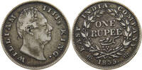 INDIA BRITISH 1 RUPEE WILLIAM IV. (1830-1837) EAST INDIA COMPANY -