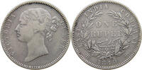 INDIA BRITISH 1 RUPEE VICTORIA (1837-1901) EAST INDIA COMPANY -
