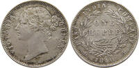 INDIA BRITISH 1 RUPEE VICTORIA (1837-1901) EAST INDIA COMPANY -
