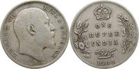 INDIA BRITISH 1 RUPEE EDWARD VII. (1901 - 1910) -