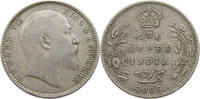INDIA BRITISH 1 RUPEE EDWARD VII. (1901 - 1910) -