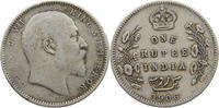 INDIA BRITISH 1 RUPEE EDWARD VII. (1901 - 1910) -