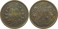 INDIA BRITISH 1/2 ANNA VICTORIA (1837-1901) -