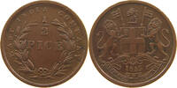 INDIA BRITISH 1/2 PICE VICTORIA (1837-1901) -