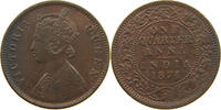 INDIA BRITISH 1/4 ANNA VICTORIA (1837-1901) -