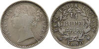 INDIA BRITISH 1/4 RUPEE VICTORIA (1837-1901) EAST INDIA COMPANY -