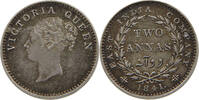 INDIA BRITISH 2 ANNAS VICTORIA (1837-1901) EAST INDIA COMPANY -