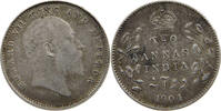 INDIA BRITISH 2 ANNAS EDWARD VII. (1901 - 1910) -