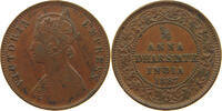 INDIA PRINCELY STATES DHAR 1/4 ANNA Victoria 1837-1901 -