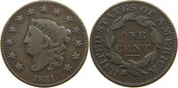 UNITED STATES OF AMERICA LARGE CENT CORONET HEAD -