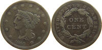 UNITED STATES OF AMERICA LARGE CENT BRAIDED HAIR LARGE DATE -