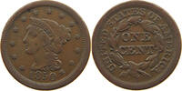 UNITED STATES OF AMERICA LARGE CENT BRAIDED HAIR -