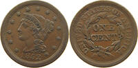 UNITED STATES OF AMERICA LARGE CENT BRAIDED HAIR -