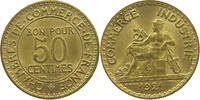 FRANCE 50 CENTIMES 1921 VZ 10.40 £  +  6.06 £ shipping