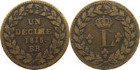 FRANCE DECIME 1815 BB LOUIS XVIII. (1814, 1815-1824) S-SS 21.67 £  +  6.06 £ shipping