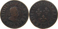 FRANCE DOUBLE TOURNOIS 1592 HENRI IV. (1589-1610) S 17.34 £  +  6.06 £ shipping