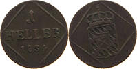 BAYERN 1 HELLER 1834 Ludwig I. 1825-1848 SS 21.67 £  +  6.06 £ shipping