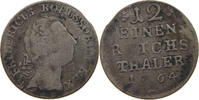 BRANDENBURG PREUßEN Friedrich II. 1740-1786 1/12 TALER 1764 B S