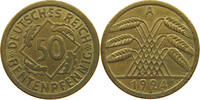WEIMARER REPUBLIK 50 RENTENPFENNIG 1924 A SS 13.00 £  +  6.06 £ shipping
