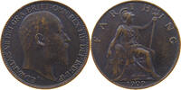 GREAT BRITAIN FARTHING 1909 EDWARD VII. (1901 - 1910) VZ- 8.67 £  +  6.06 £ shipping