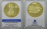 USA Replika-Medaille Vergoldet Bronze. Gold Plated -