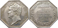 Frankreich Medaille Noblesse et villes Jeton octogonal Ar 32, Chambre de commerce d’Orléans 1832 -
