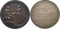 Frankreich Medaille Compagnie Universelle du Canal maritime de Suez 1869 Paris -