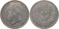 BRAZIL 200 REIS Pedro II. -